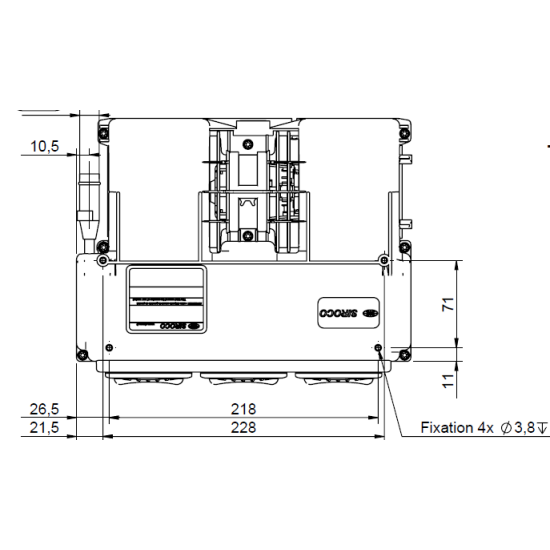 Apsildes krāsniņa SIROCO (Francija) Tenere Performa G  12V antifrīza caurplūdes ar ventilatoru auto apkure salona apsilde: mašīna, traktors, autobuss universāls pielietojums, apsildes radiators ar motoru, dažādai tehnikai