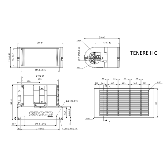 Apsildes krāsniņa SIROCO (Francija) Tenere II C antifrīza caurplūdes ar ventilatoru 12V auto apkure salona apsilde sildītājs: mašīna, traktors, autobuss universāls pielietojums, apsilde radiators ar motoru