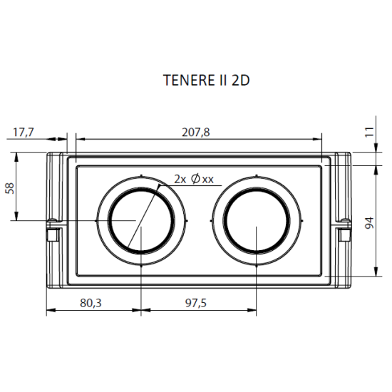 Apsildes krāsniņa SIROCO (Francija) Tenere II B 12V antifrīza caurplūdes ar ventilatoru salona apsilde universāla