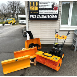 Sniega birste sniega pūtējs universāla ar dažādiem agregātiem komplektā