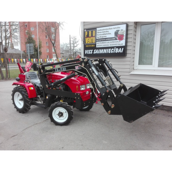 Traktors Huaxia 240 D, ar frontālo iekrāvēju. Cena ar PVN.