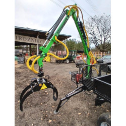 Meža piekabes krāns 3t 3900mm manipulators teleskopisks izvelkams ar benzīna motoru hidraulikas darbināšanai universāls pielietojums Labākais cenas un kvalitātes piedāvājums  Arī citi modeļi uz vietas