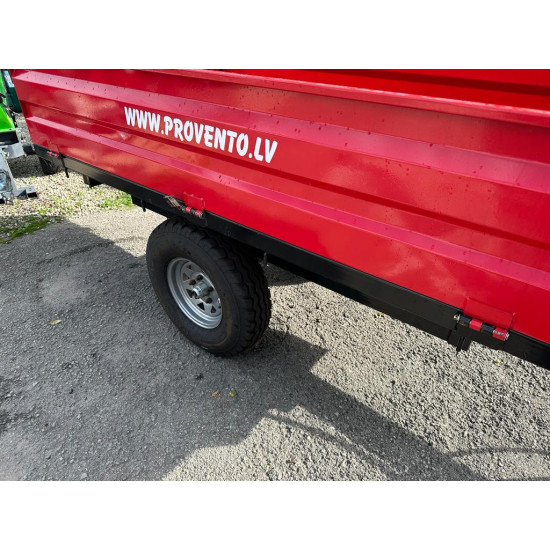 Piekabe traktoram treileris hidraulisks pašizgāzējs celtspēja 1,5t  T2W Ir jau mūsu vekalā uz vietas