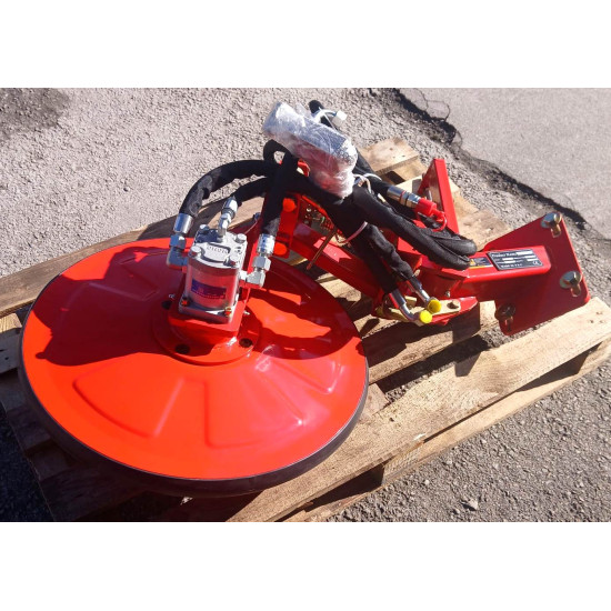 Pļaujmašīna kokiem stabiņiem barjerām kustīgais Satelītdisks smalcinātājiem