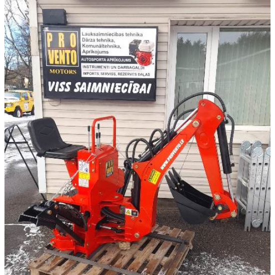 Ekskavators pievienojams 3 punktu uzkarei ekskavatora iekārta BK6 Patiesi norādīti tehniskie parametri