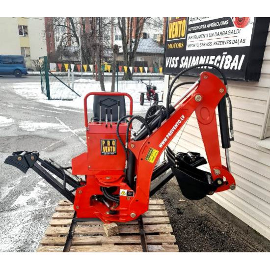 Ekskavators pievienojams 3 punktu uzkarei ekskavatora iekārta BK6 Patiesi norādīti tehniskie parametri