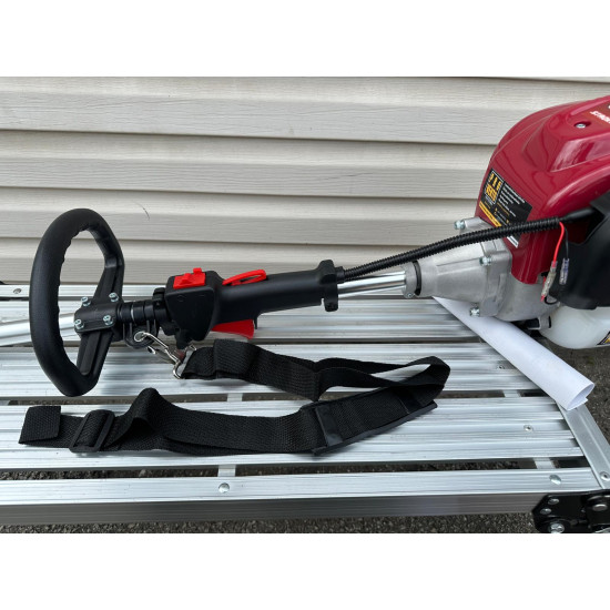 Trimmeris multifunkcionāls 4taktu motors GX35 nav jāsajauc benzīns ar eļļu ar dažādiem maināmiem galiem visiem darbiem benzīns 4in1