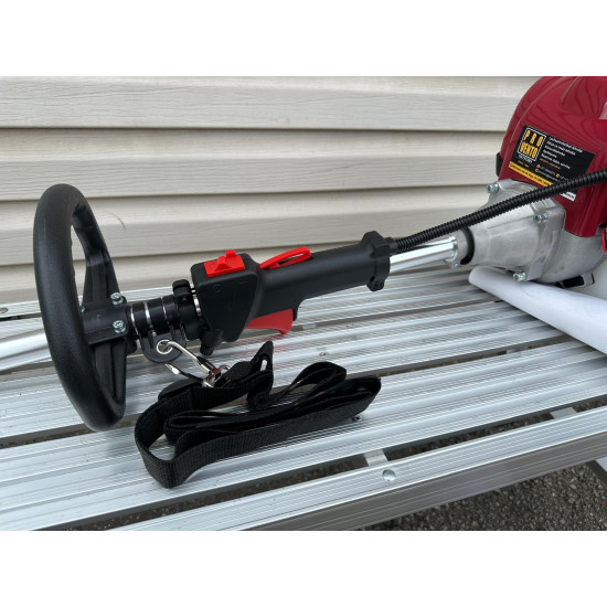 Trimmeris multifunkcionāls 4taktu motors GX35 nav jāsajauc benzīns ar eļļu ar dažādiem maināmiem galiem visiem darbiem benzīns 4in1