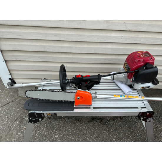 Trimmeris multifunkcionāls 4taktu motors GX35 nav jāsajauc benzīns ar eļļu ar dažādiem maināmiem galiem visiem darbiem benzīns 4in1