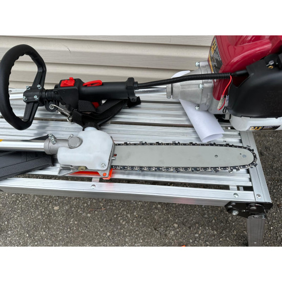 Trimmeris multifunkcionāls 4taktu motors GX35 nav jāsajauc benzīns ar eļļu ar dažādiem maināmiem galiem visiem darbiem benzīns 4in1