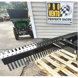 Grābeklis traktoram dārza traktoram kvadraciklam 1,2m universāls pielietojums ceļa greiderēšanai lapām zariem un citiem teritoriju ainavu sakopšanas darbiem