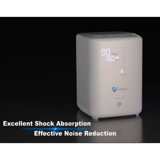 Skābekļa koncentrators VARON 1 - 7 l/min Regulējams 30% - 90% skābekļa daudzums Anjona funkcija (oxygen) koncentratori sadzīves vajadzībām