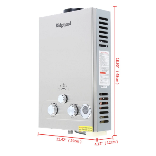 Caurplūdes gāzes karstā ūdens sildītājs CNG gāze dabas gāze, tā ko sadedzina mājas gāzes plītīs, 8l/min