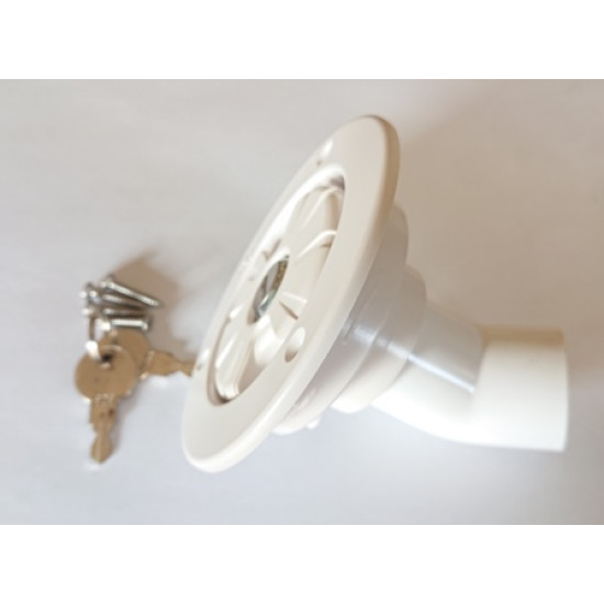 Ūdens tvertnes bloķēšanas vāks vāciņš kemperim, dzīvojamiem vagoniem u.c. vajadzībām universāls