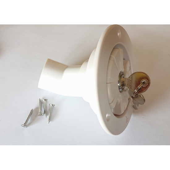 Ūdens tvertnes bloķēšanas vāks vāciņš kemperim, dzīvojamiem vagoniem u.c. vajadzībām universāls