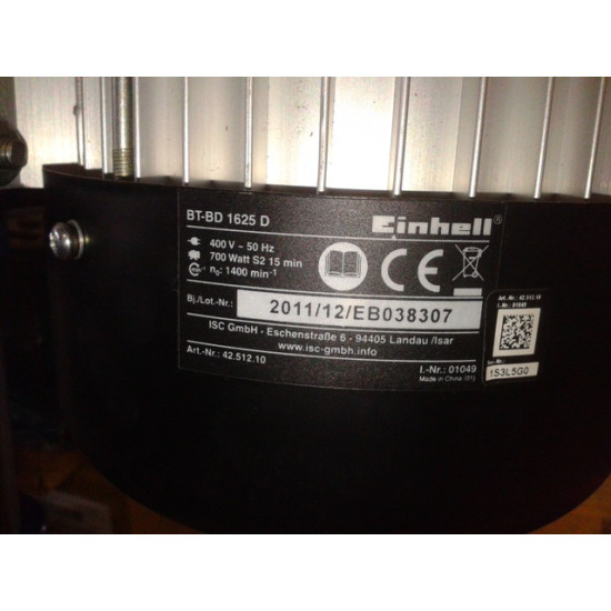 Urbjmašīna stacionāra Einhell BT - BD 1625 D