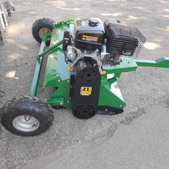 Pļaujmašīna ATV mulčētājs zāles pļāvējs smagiem darba apstākļiem lielie smagie 400g asmeņi elektrostarts piekabināms kvadraciklam ATV 120 ar benzīna 16 Zs Loncin motoru Flail mower