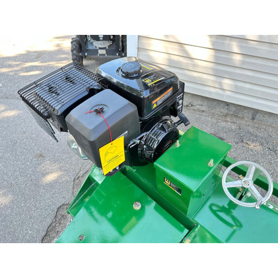 Pļaujmašīna ATV mulčētājs zāles pļāvējs smagiem darba apstākļiem lielie smagie 400g asmeņi elektrostarts piekabināms kvadraciklam ATV 120 ar benzīna 16 Zs Loncin motoru Flail mower