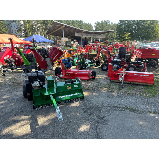 Pļaujmašīna ATV mulčētājs zāles pļāvējs smagiem darba apstākļiem lielie smagie 400g asmeņi elektrostarts piekabināms kvadraciklam ATV 120 ar benzīna 16 Zs Loncin motoru Flail mower