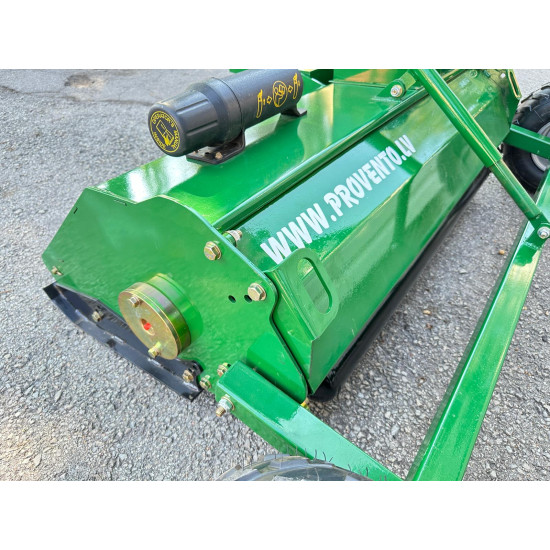 Pļaujmašīna ATV mulčētājs zāles pļāvējs smagiem darba apstākļiem lielie smagie 400g asmeņi elektrostarts piekabināms kvadraciklam ATV 120 ar benzīna 16 Zs Loncin motoru Flail mower