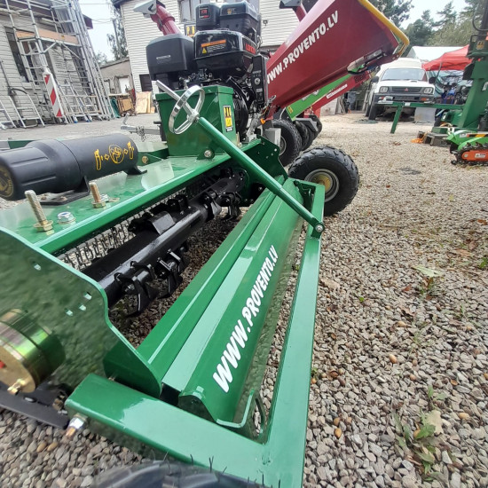 Pļaujmašīna ATV mulčētājs zāles pļāvējs smagiem darba apstākļiem lielie smagie 400g asmeņi elektrostarts piekabināms kvadraciklam ATV 120 ar benzīna 16 Zs Loncin motoru Flail mower