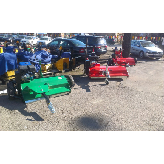 Pļaujmašīna ATV mulčētājs zāles pļāvējs ar motoru piekabināms kvadraciklam ATV 120 ar 16 Zs benzīna motoru Flail mower ATV rasenmaeher
