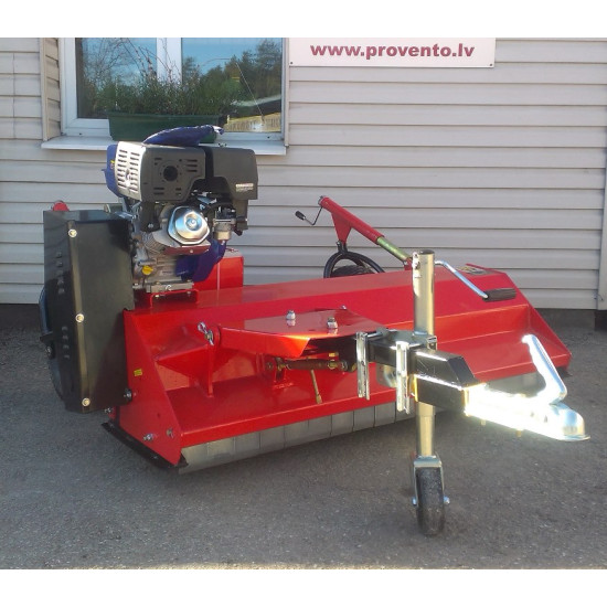 Pļaujmašīna ATV mulčētājs zāles pļāvējs ATV150 ar 16 Zs benzīns,  piekabināms kvadraciklam aizmugurē novietoti "Joker tipa" riteņi Flail mower ATV rasenmaeher