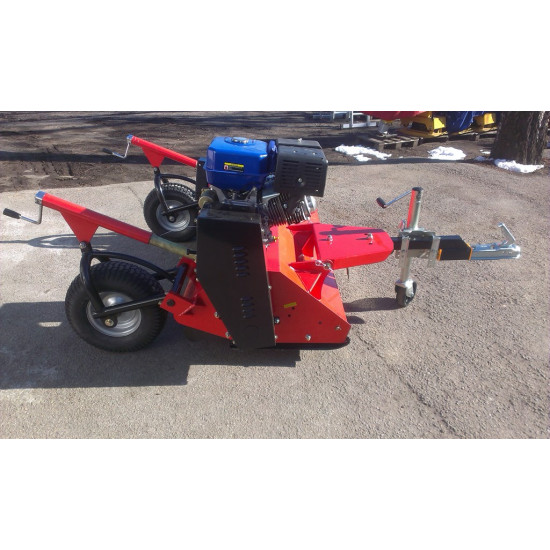Pļaujmašīna ATV mulčētājs zāles pļāvējs ATV150 ar 16 Zs benzīns,  piekabināms kvadraciklam aizmugurē novietoti "Joker tipa" riteņi Flail mower ATV rasenmaeher