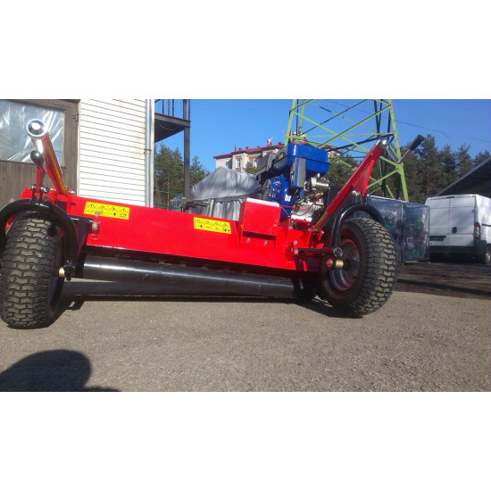 Pļaujmašīna ATV mulčētājs zāles pļāvējs ATV150 ar 16 Zs benzīns,  piekabināms kvadraciklam aizmugurē novietoti "Joker tipa" riteņi Flail mower ATV rasenmaeher