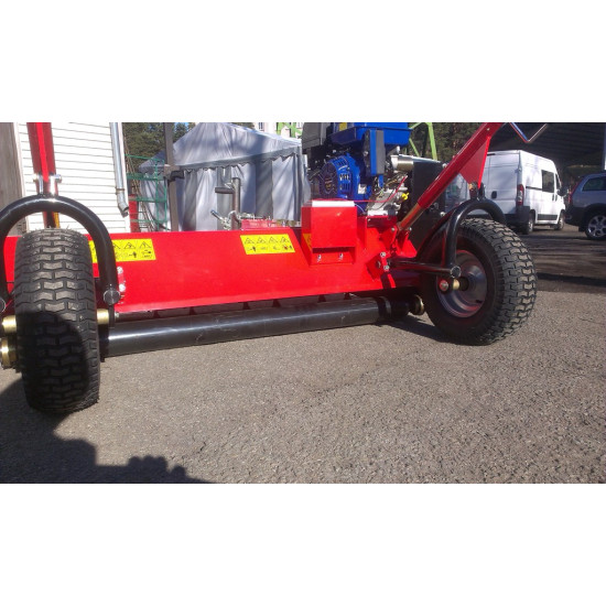 Pļaujmašīna ATV mulčētājs zāles pļāvējs ATV150 ar 16 Zs benzīns,  piekabināms kvadraciklam aizmugurē novietoti "Joker tipa" riteņi Flail mower ATV rasenmaeher