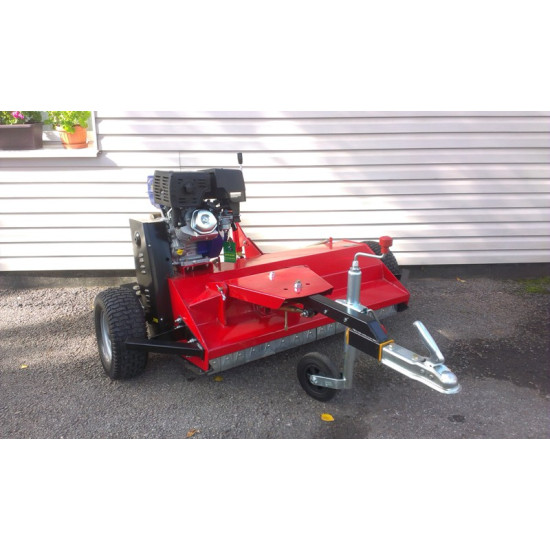 Pļaujmašīna ATV mulčētājs zāles pļāvējs ar motoru piekabināms kvadraciklam ATV 120 ar 16 Zs benzīna motoru Flail mower ATV rasenmaeher